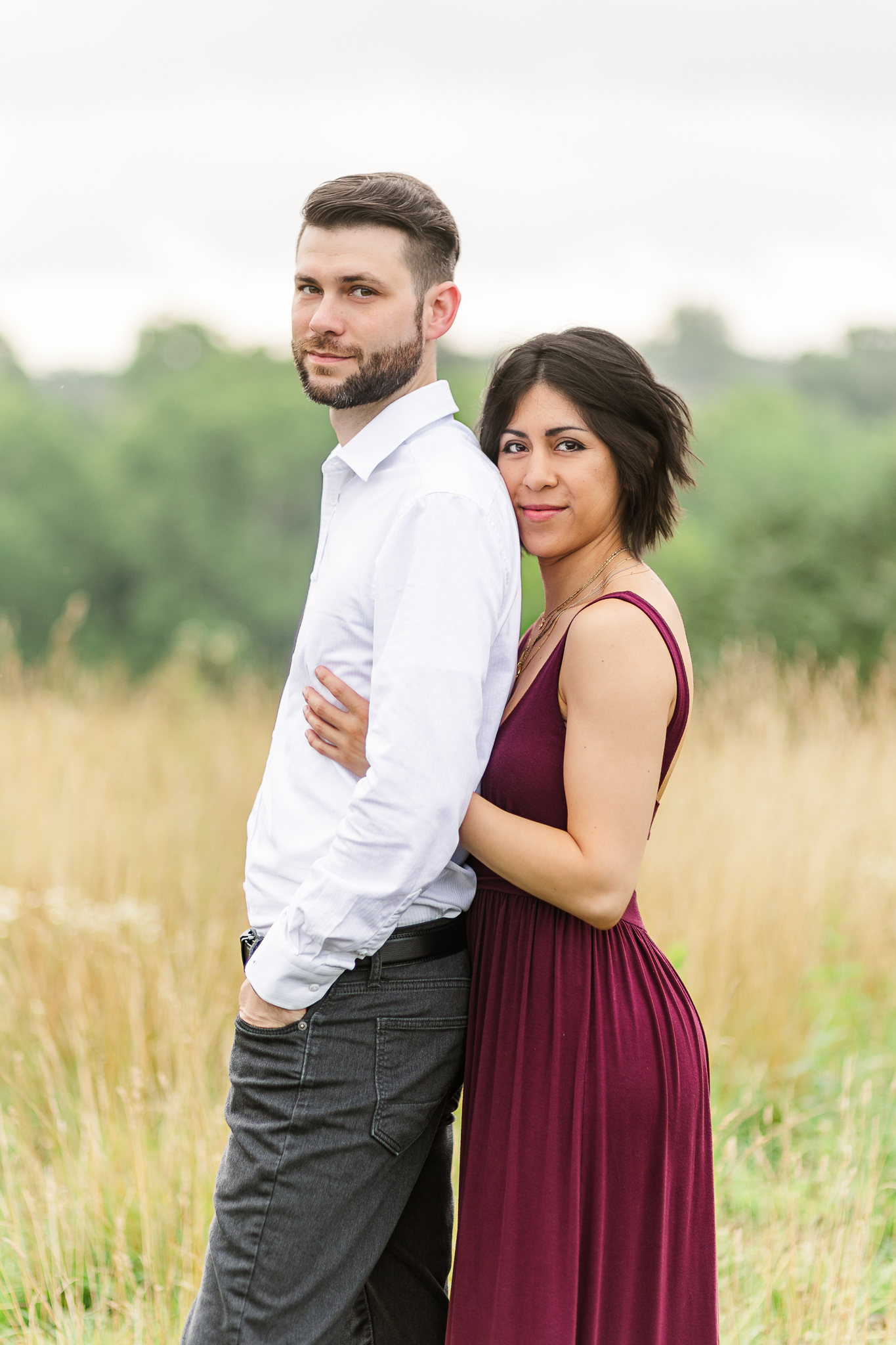 Mid-summer couples session at Manassas National Battlefield in Manassas, Virginia featuring the Stone House, Stone Bridge, and Chinn Ridge.